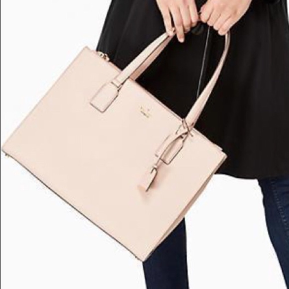 🍃🌸 Kate Spade Leather Tote Bag 🌸🍃 - Picture 3 of 16